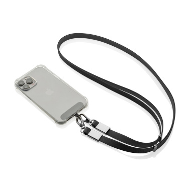 Logo trade promotional giveaway photo of: Nivo RCS recycled PET Crossbody lanyard