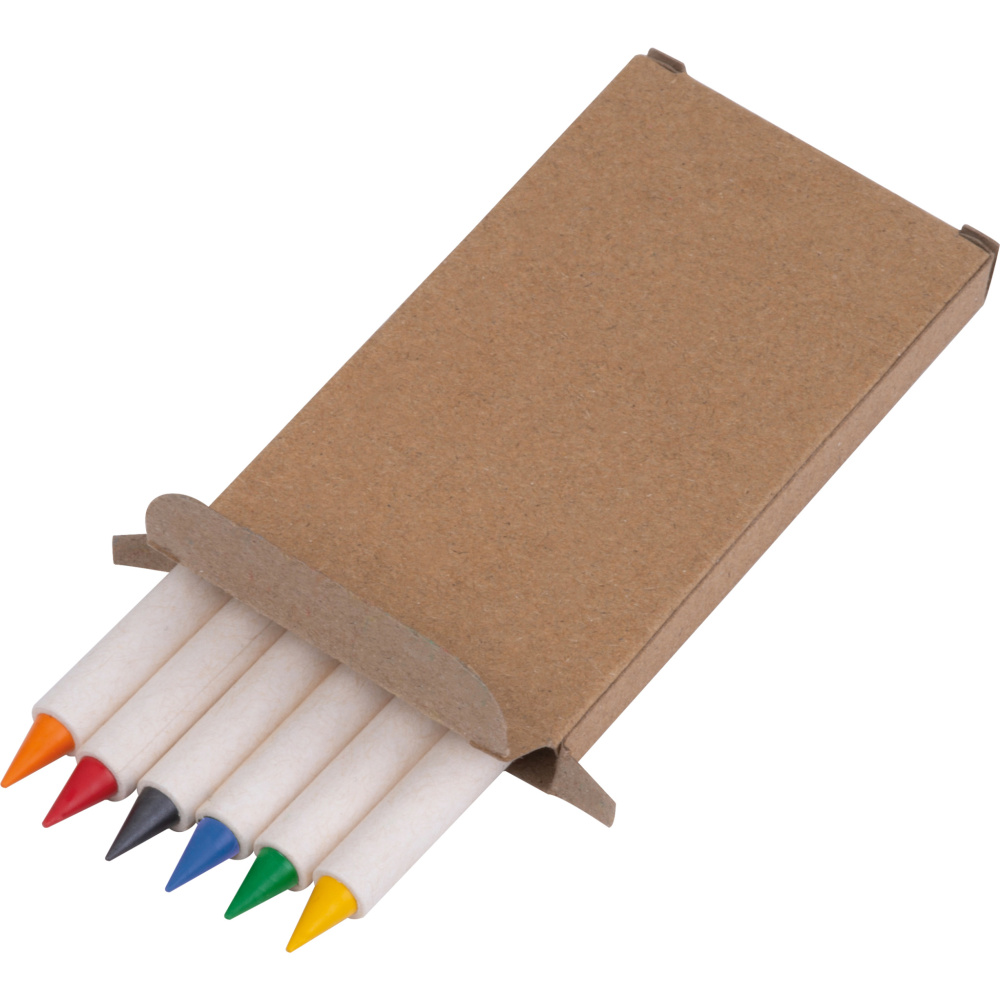 Logo trade advertising products picture of: Infinity Set of Wax Crayons KINGSTON