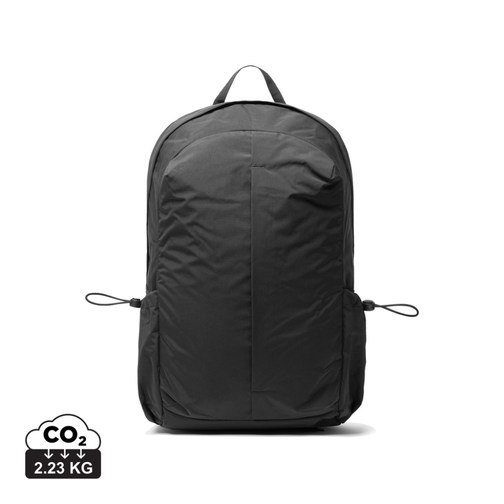 Logotrade promotional product image of: KENTO URBAN RCS recycled nylon 15.6 inch Backpack with front