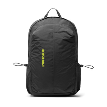 Logo trade promotional gift photo of: KENTO URBAN RCS recycled nylon 15.6 inch Backpack with front