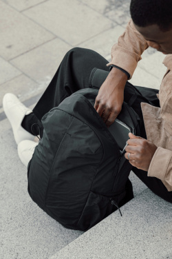 Logotrade corporate gift picture of: KENTO URBAN RCS recycled nylon 15.6 inch Backpack with front