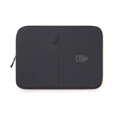 Logo trade corporate gifts image of: KENTO URBAN RCS recycled nylon 15.6 inch laptop sleeve