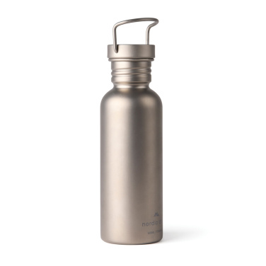 Logo trade promotional merchandise image of: Nordic Drift Trail Ultra Light Titanium 600ml Water Bottle