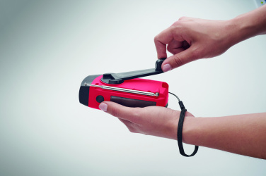 Logotrade advertising product picture of: Portable radio SOS with LED torch