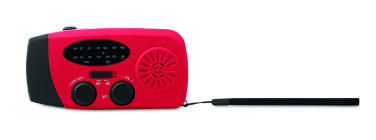 Logo trade promotional gifts picture of: Portable radio SOS with LED torch