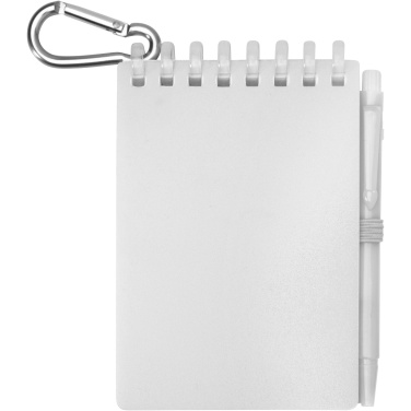 Logotrade corporate gift picture of: Lig Mini recycled outdoor soft cover notebook and ballpoint pen set (black ink)