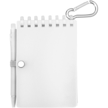 Logotrade promotional gift picture of: Lig Mini recycled outdoor soft cover notebook and ballpoint pen set (black ink)