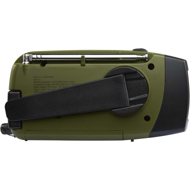 Logotrade promotional product image of: Avior RCS recycled plastic emergency radio