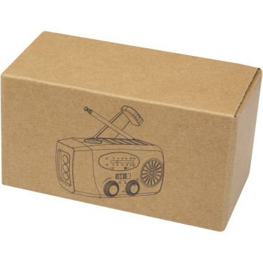 Logo trade promotional giveaways image of: Avior RCS recycled plastic emergency radio