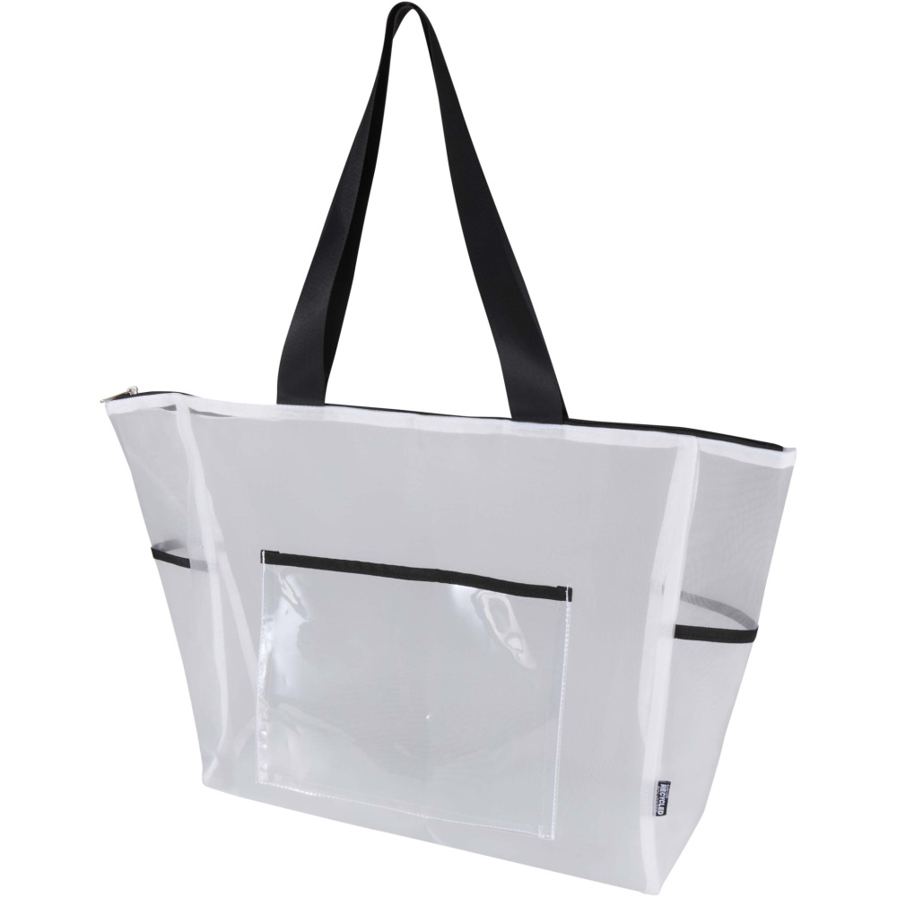 Logo trade promotional merchandise image of: Mesh GRS recycled tote bag 23L