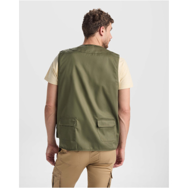 Logo trade promotional giveaway photo of: Venera 200 g/m2 v-neck multi-pocket workwear vest 