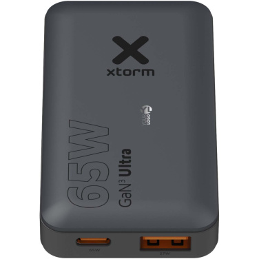 Logotrade corporate gift image of: Xtorm 65W fast travel charger with cable and travel case set