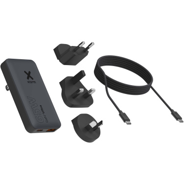 Logotrade promotional gifts photo of: Xtorm 65W fast travel charger with cable and travel case set