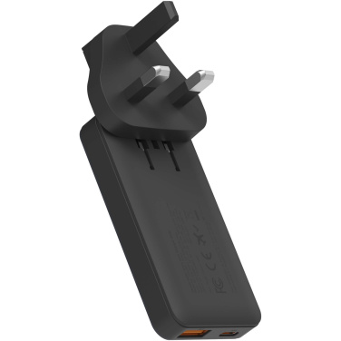 Logo trade corporate gifts image of: Xtorm 65W fast travel charger with cable and travel case set