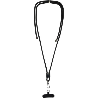 Logotrade business gift image of: Vega adjustable recycled smartphone lanyard