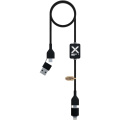 SCX.design C32 60W switch charging cable with light-up logo, Black