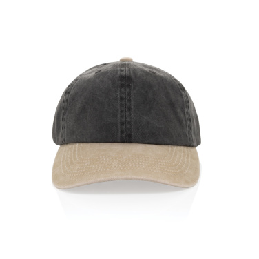 Logotrade promotional items photo of: BEAU AWARE™ Washed 6 panel 270gsm cotton twill two tone cap
