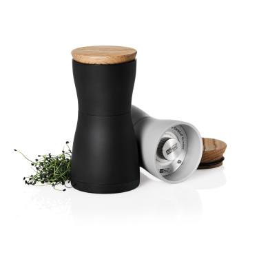 Logo trade promotional merchandise photo of: AdHoc Twin Salt and pepper mill set