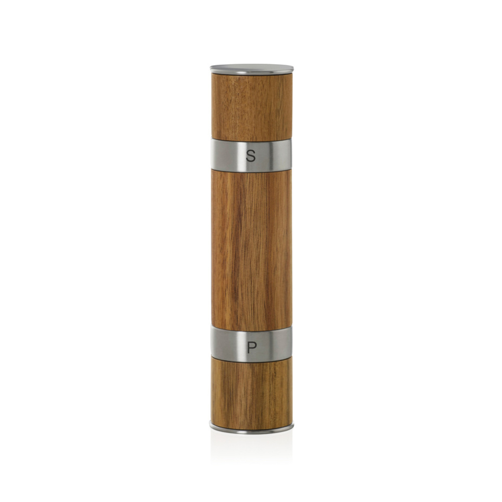 Logo trade promotional giveaway photo of: AdHoc Duomill Pepper and salt double mill