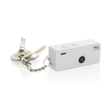Logo trade promotional gifts image of: Cliq it RCS recycled Keychain Camera