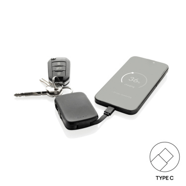 Logo trade promotional gifts image of: Nexo RCS keychain 2000 mah powerbank with integrated cables