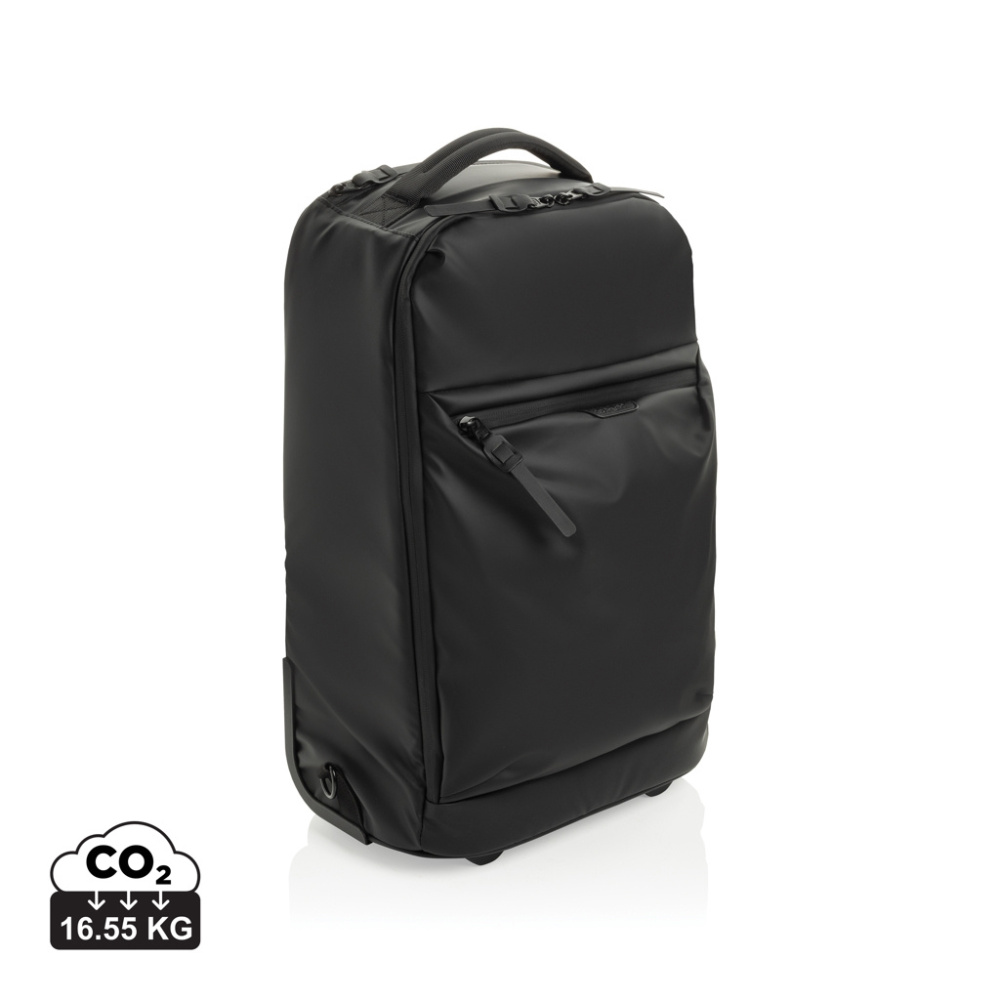 Logo trade promotional gift photo of: Swiss Peak OSLO RCS Wheeled Duffel backpack