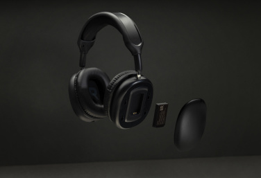 Logo trade promotional item photo of: Spectra RCS Wireless headphone with removable battery
