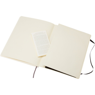 Logo trade promotional giveaways image of: Classic XL soft cover notebook - plain