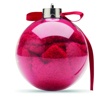 Logo trade promotional giveaways image of: Santa socks in bauble ornament