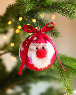 Logo trade promotional merchandise photo of: Santa socks in bauble ornament