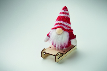 Logo trade advertising product photo of: Gnome on wooden sleigh