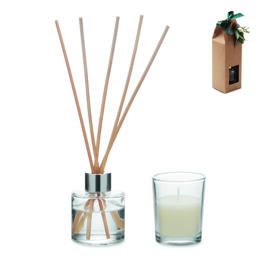 Logotrade promotional giveaway picture of: Vanilla diffuser & candle set