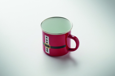 Logotrade promotional giveaway image of: Santa enamel vintage mug 300ml