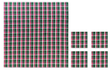 Logo trade promotional giveaway photo of: Chequer cotton tablecloth set