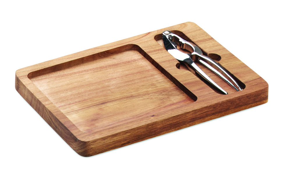 Logotrade business gift image of: Acacia nut cracker set