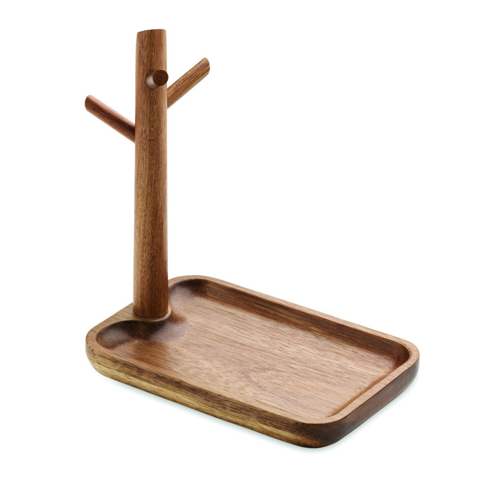 Logotrade promotional product image of: Acacia wood key tray holder