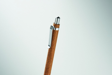 Logo trade advertising products picture of: Acacia wood ball pen