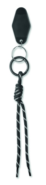Logo trade corporate gifts image of: Braided rope with tag keyring