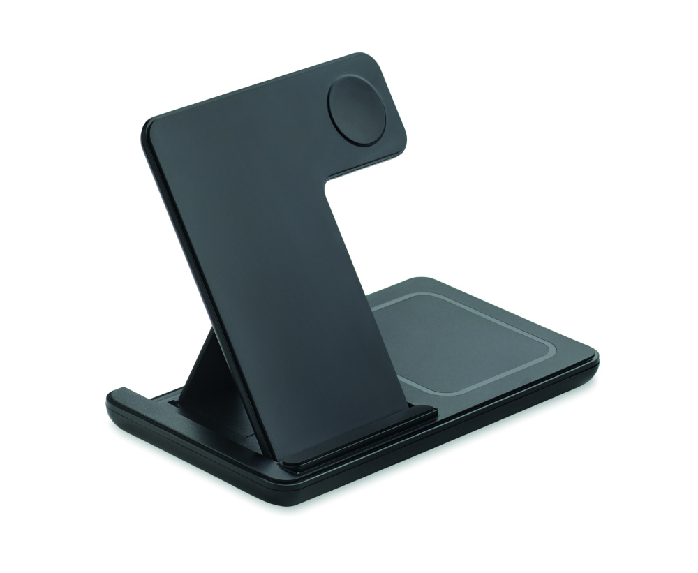 Logo trade corporate gift photo of: Foldable 3-in-1 charger 15W