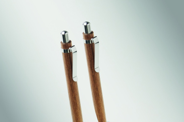 Logotrade promotional product picture of: Acacia wood pen and pencil set