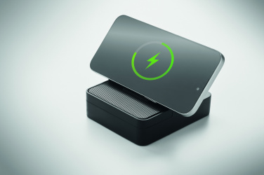 Logo trade promotional giveaway photo of: Wireless speaker & charger 15W