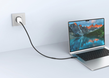 Logo trade promotional items image of: Arc RCS 60W 120 cm 2-in-1 fast charging cable