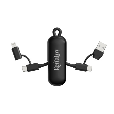 Logo trade advertising product photo of: Urban Vitamin Dublin 100W 4 -in-1 keychain cable