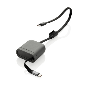 Logo trade promotional product photo of: Spira RCS recycled retractable 100W fast charging cable