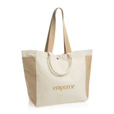 Logotrade business gift image of: BEAU AWARE™ 400gsm recycled canvas all-round shopper