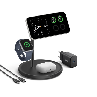 Logotrade promotional product picture of: Anker MagGo Wireless Charging Stand (3-in-1 Stand)