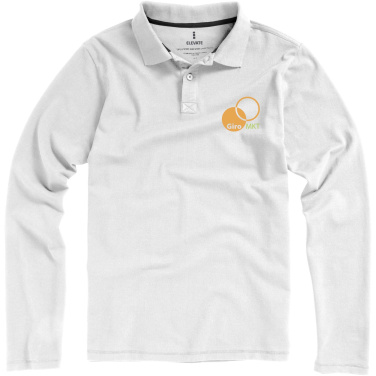 Logo trade promotional merchandise image of: Oakville long sleeve men's polo
