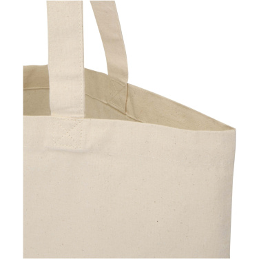 Logo trade promotional giveaways image of: Madras Blend 140 g/m² GRS recycled cotton tote bag 7L