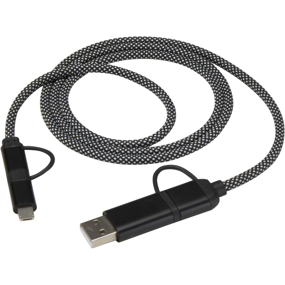 Logotrade promotional items photo of: SMART 65W 100 cm RCS recycled magnetic 5-in-1 charging cable