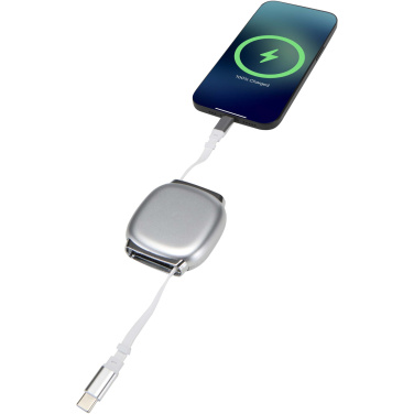 Logo trade promotional giveaways picture of: Alphard 100W recycled plastic retractable CarPlay PD fast charging cable